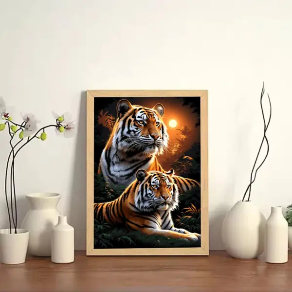 HUACAN Diamond Painting Kit – Jungle Tiger – photo 3