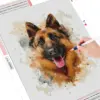 HUACAN Diamond Painting Kit – Cat Portrait – photo 3