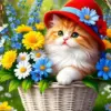 HUACAN Diamond Painting Kit – Daisy Cat – photo 2
