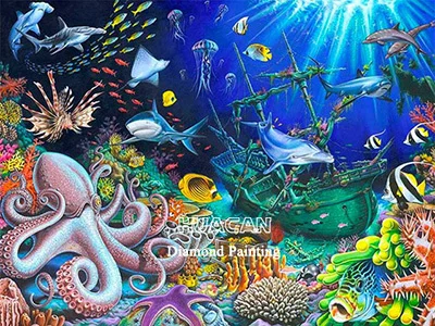 Shipwreck Octopus Scene