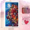 HUACAN Diamond Painting Kit – Starry Night House by the Lake, Large 40x70cm Wall Art HUACAN Diamond Painting Kit – Starry Night House – photo 2