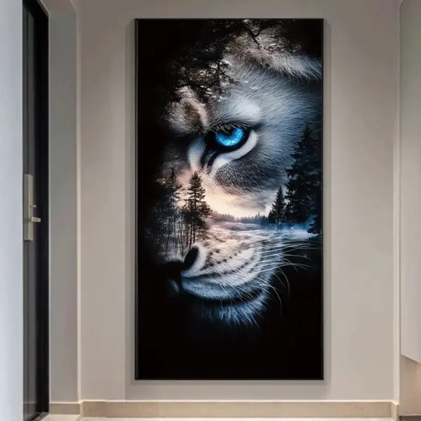 HUACAN Diamond Painting Kit – Lion Portrait HUACAN Diamond Painting Kit – Lion Portrait – photo 3