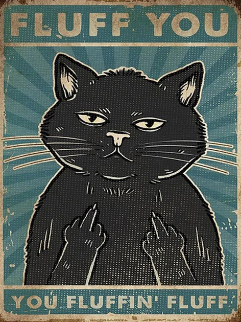 Sassy Retro Cat