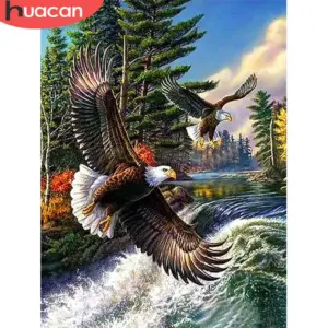 HUACAN Diamond Painting Kit – Eagle Portrait