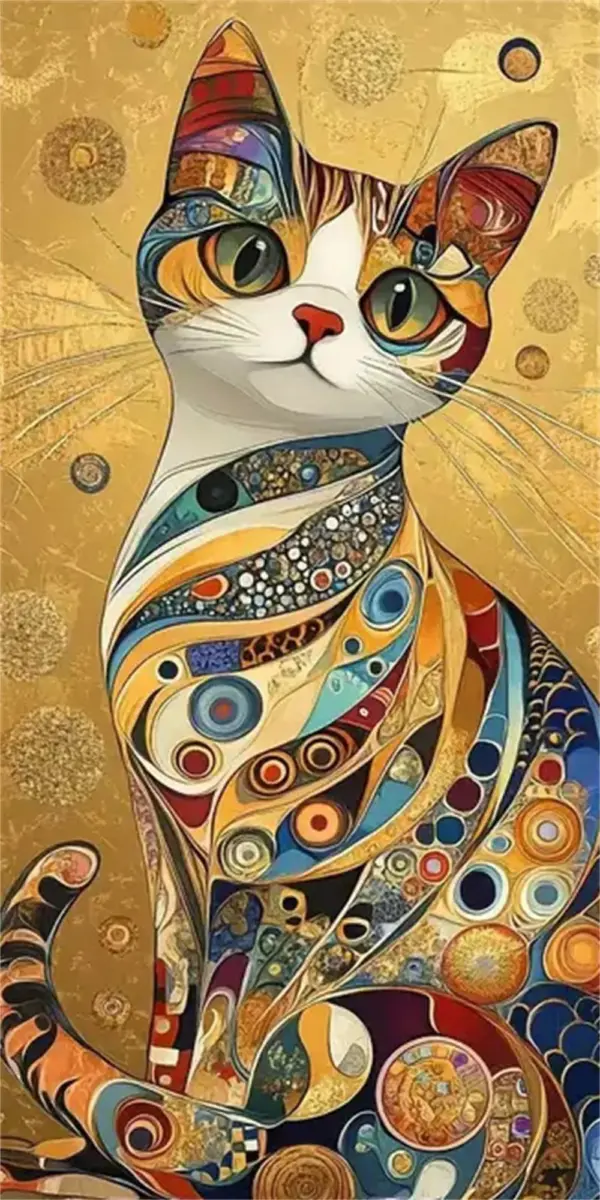 HUACAN Diamond Painting Kit – Cozy Cat – photo 2