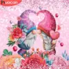 HUACAN Diamond Painting Kit – Santa Gnome Love