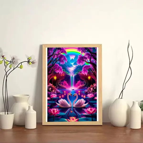 HUACAN Diamond Painting Kit – Lotus Swan HUACAN Diamond Painting Kit – Lotus Swan – photo 3
