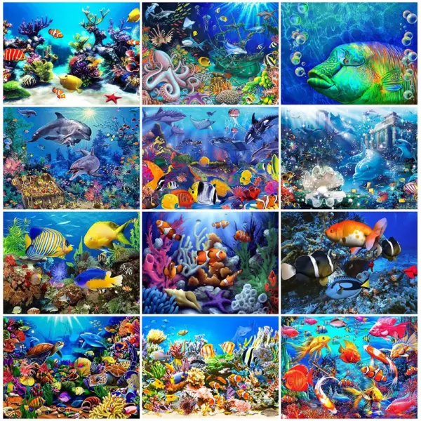 HUACAN Diamond Painting Kit – Koi Fish HUACAN Diamond Painting Kit – Koi Fish