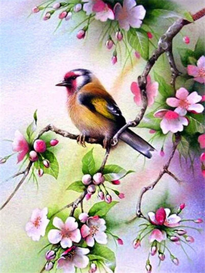 Songbird in Cherry Blossoms
