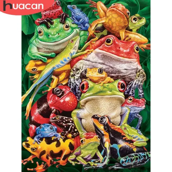 HUACAN Diamond Painting Kit – Whimsical Frog HUACAN Diamond Painting Kit – Whimsical Frog