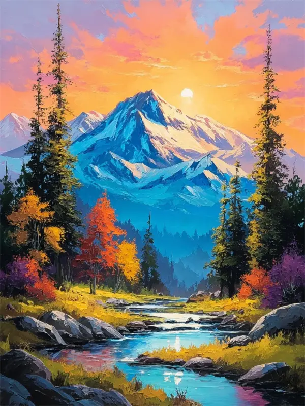 Blue Mountain Sunset