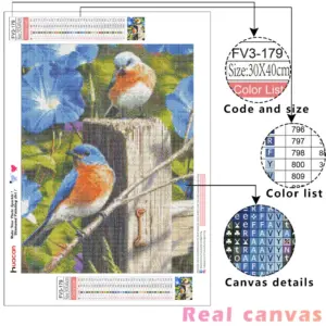 HUACAN Diamond Painting Kit – Paradise Bird – photo 2