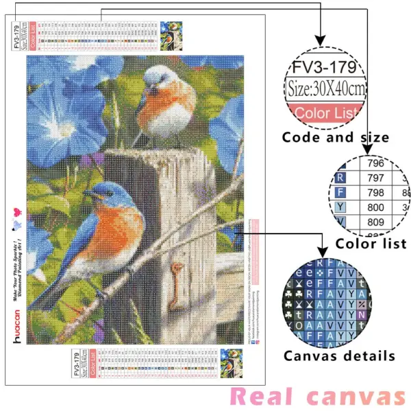 HUACAN Diamond Painting Kit – Paradise Bird HUACAN Diamond Painting Kit – Paradise Bird – photo 2