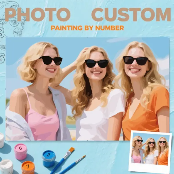 Pintura con Foto Personalizada HUACAN – Cumpleaños