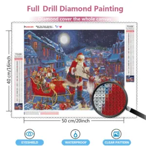 HUACAN Diamond Painting Kit – Santa Express Train – photo 2