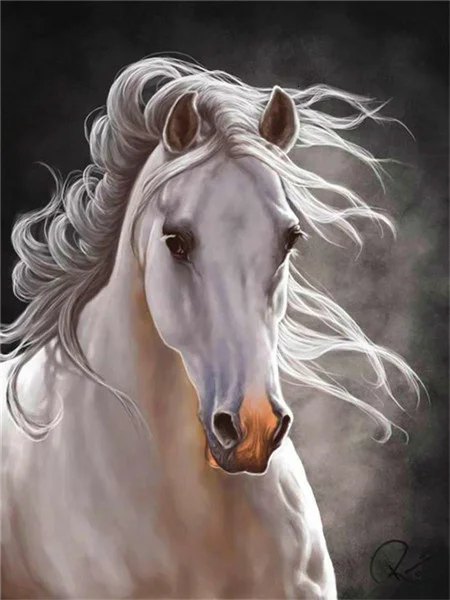 Windswept White Mane