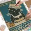HUACAN Diamond Painting Kit – Kitty Typography – photo 2