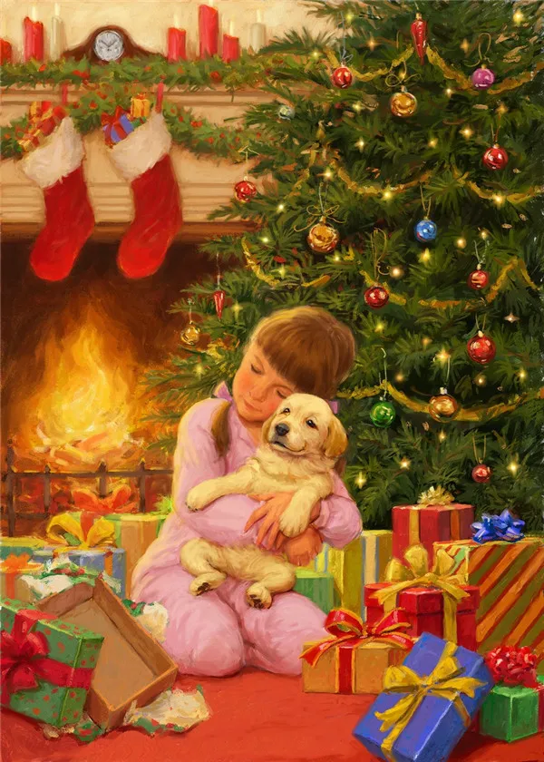 Puppy Under the Tree