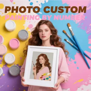 HUACAN Custom Photo Paint by Numbers – Couple’s Kit