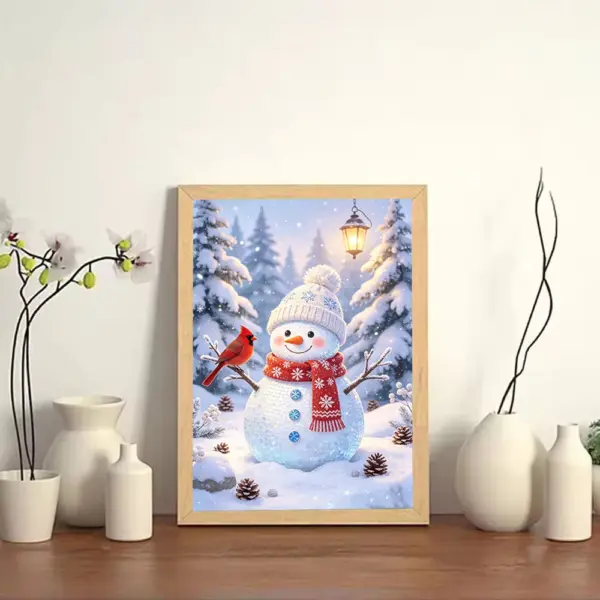 Kit Pintura com Diamantes HUACAN – Boneco de Neve – foto 3
