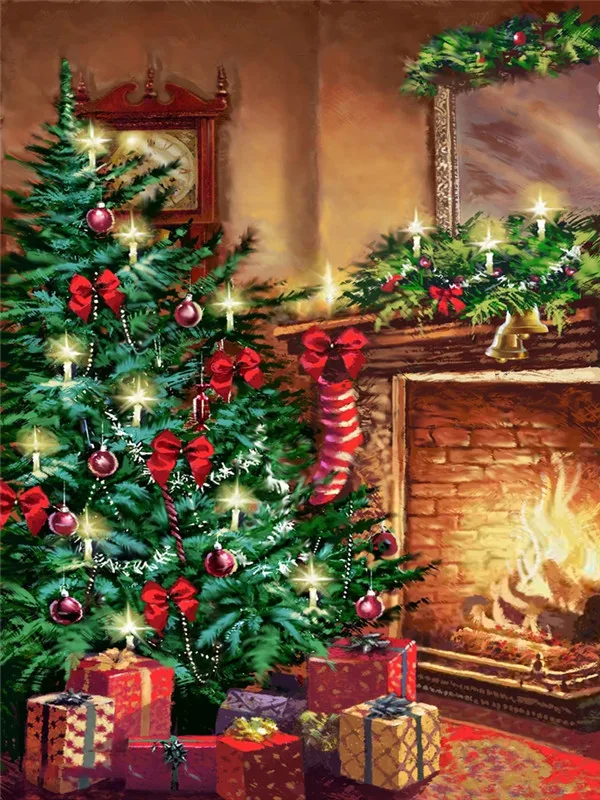 Tree by Grandfather Clock