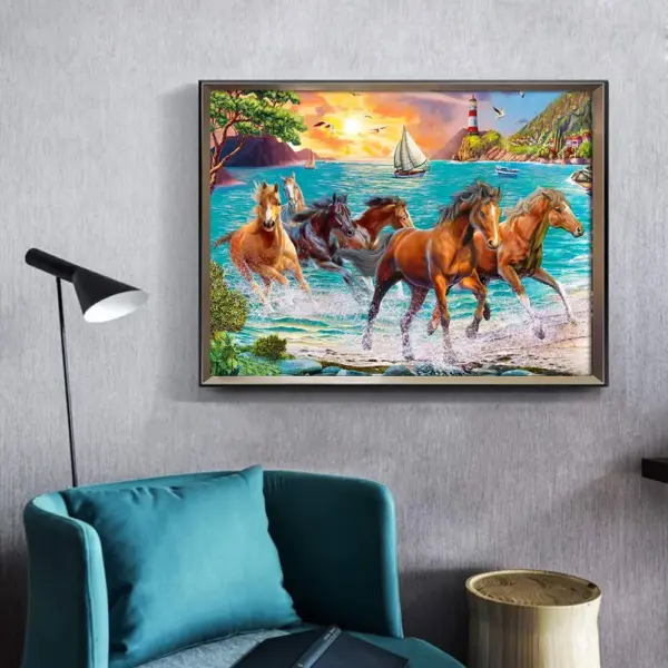 HUACAN Diamond Painting Kit – Sunset Horse HUACAN Diamond Painting Kit – Sunset Horse – photo 3