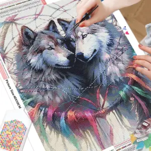 HUACAN Diamond Painting Kit – Lone Wolf – photo 2