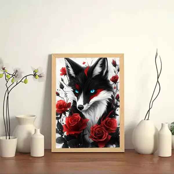 HUACAN Diamond Painting Kit – Rose Garden Fox HUACAN Diamond Painting Kit – Rose Garden Fox – photo 3