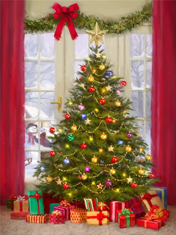 HUACAN Diamond Painting Kit – Christmas Tree Scene – photo 2