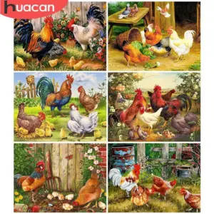HUACAN Diamond Painting Kit – Farmhouse Rooster