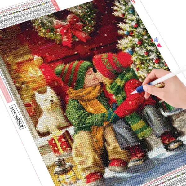 HUACAN Diamond Painting Kit – Kids Christmas Room – photo 2