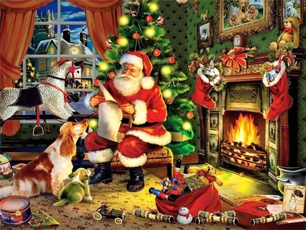 Santa Checking His List