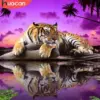 HUACAN Diamond Painting Kit – Tiger Portrait HUACAN Diamond Painting Kit – Tiger Portrait