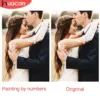 HUACAN Custom Photo Paint by Numbers – Cherished Kit Pintura com Foto Personalizada HUACAN – Momentos – foto 3