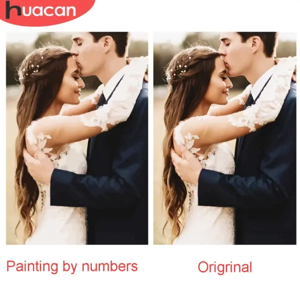 HUACAN Custom Photo Paint by Numbers – Cherished Kit Pintura com Foto Personalizada HUACAN – Momentos – foto 3