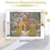 HUACAN Diamond Painting Kit – Winter Pine Forest – photo 2