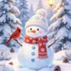 Kit Pintura com Diamantes HUACAN – Boneco de Neve – foto 2