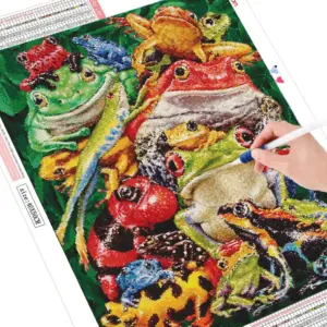 HUACAN Diamond Painting Kit – Whimsical Frog – photo 2