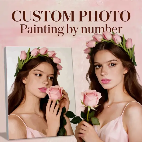 HUACAN Custom Photo Paint by Numbers – Treasured Kit HUACAN Custom Photo Paint by Numbers – Treasured Kit