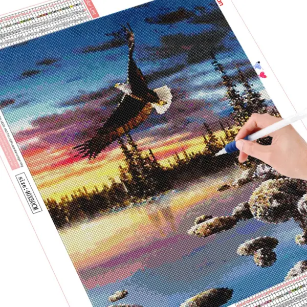 HUACAN Diamond Painting Kit – Soaring Eagle HUACAN Diamond Painting Kit – Soaring Eagle – photo 2