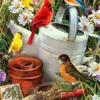 HUACAN Diamond Painting Kit – Perched Bluebird – photo 2