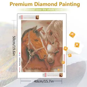 HUACAN Diamond Painting Kit – Autumn Horse – photo 2