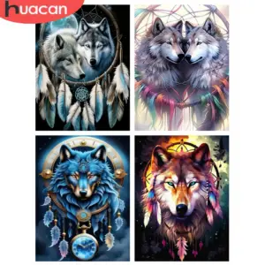 HUACAN Diamond Painting Kit – Lone Wolf