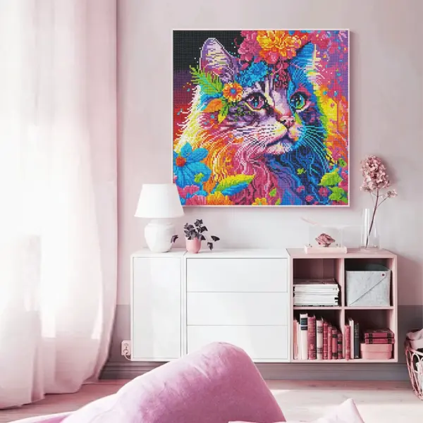 HUACAN Diamond Painting Kit – Pop Art Cat HUACAN Diamond Painting Kit – Pop Art Cat – photo 5