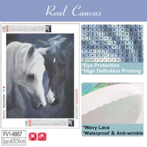 HUACAN Diamond Painting Kit – Galloping Horse – photo 2