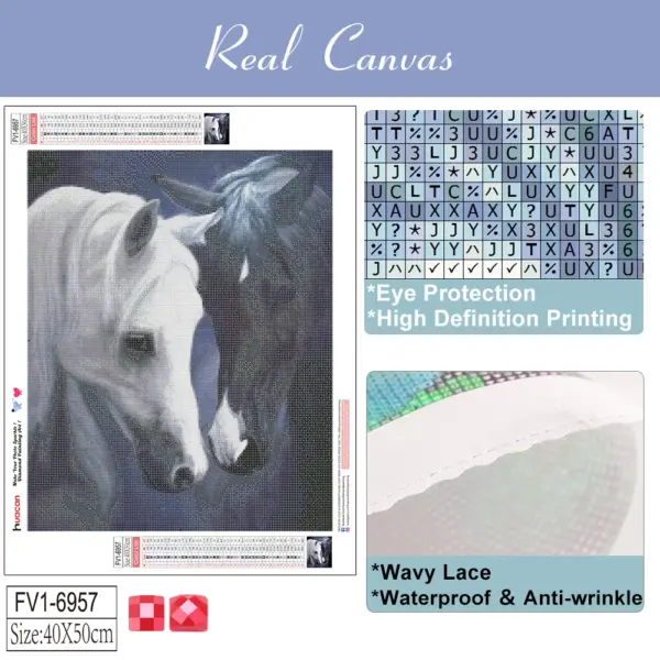 HUACAN Diamond Painting Kit – Galloping Horse HUACAN Diamond Painting Kit – Galloping Horse – photo 2