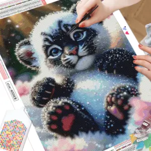 HUACAN Diamond Painting Kit – Snow Tiger – photo 2