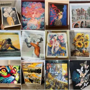 HUACAN Custom Photo Paint by Numbers – Canvas Kit – photo 2