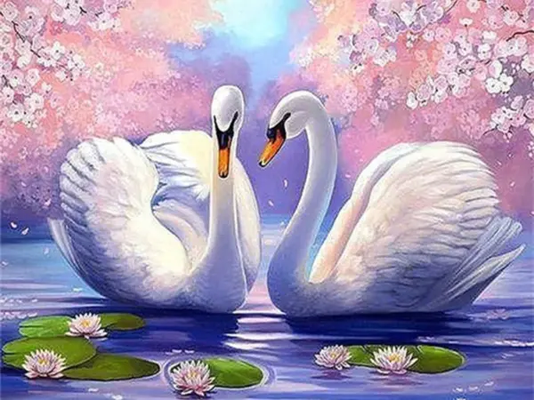 HUACAN Diamond Painting Kit – Graceful Swan – photo 2