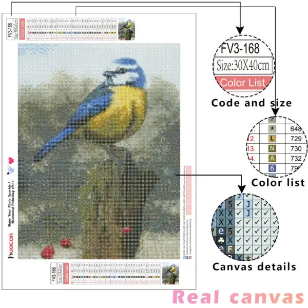 HUACAN Diamond Painting Kit – Paradise Bird HUACAN Diamond Painting Kit – Paradise Bird – photo 3